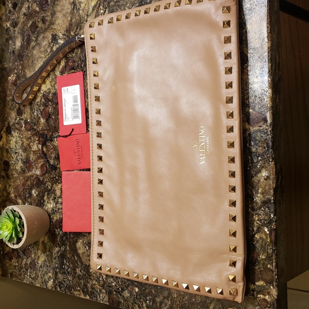 Valentino rockstud handbag clutch wristlet